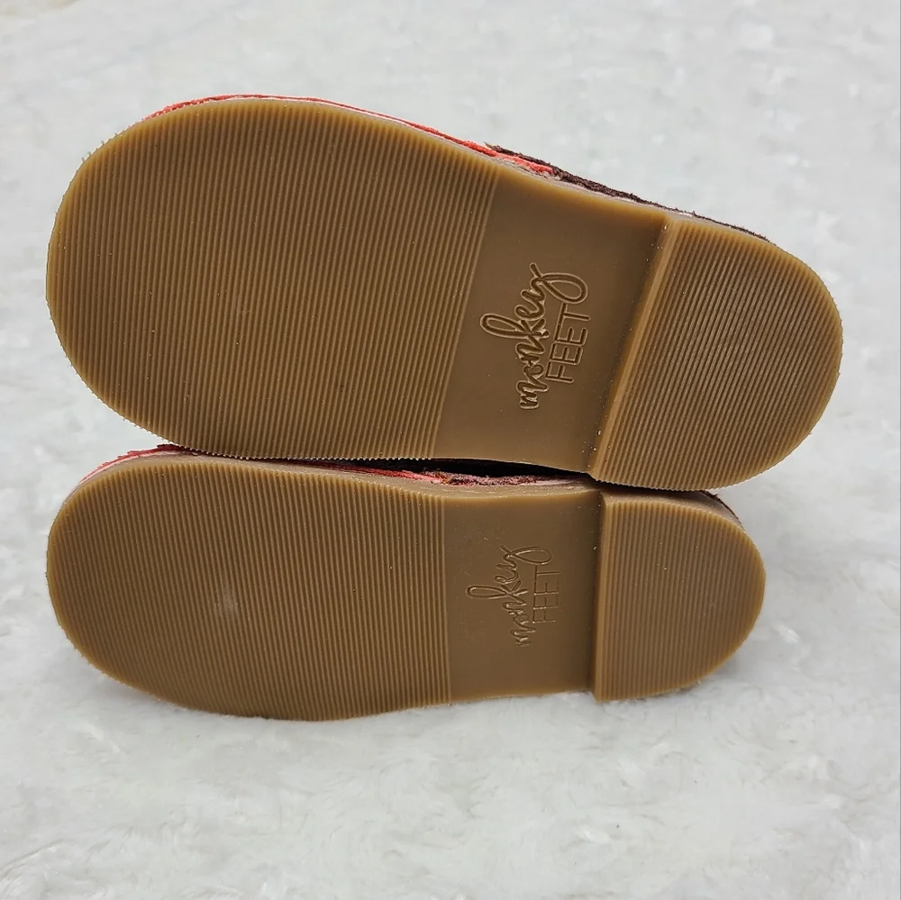 Monkey Feet buffalo check chukka boots size 18-24 months